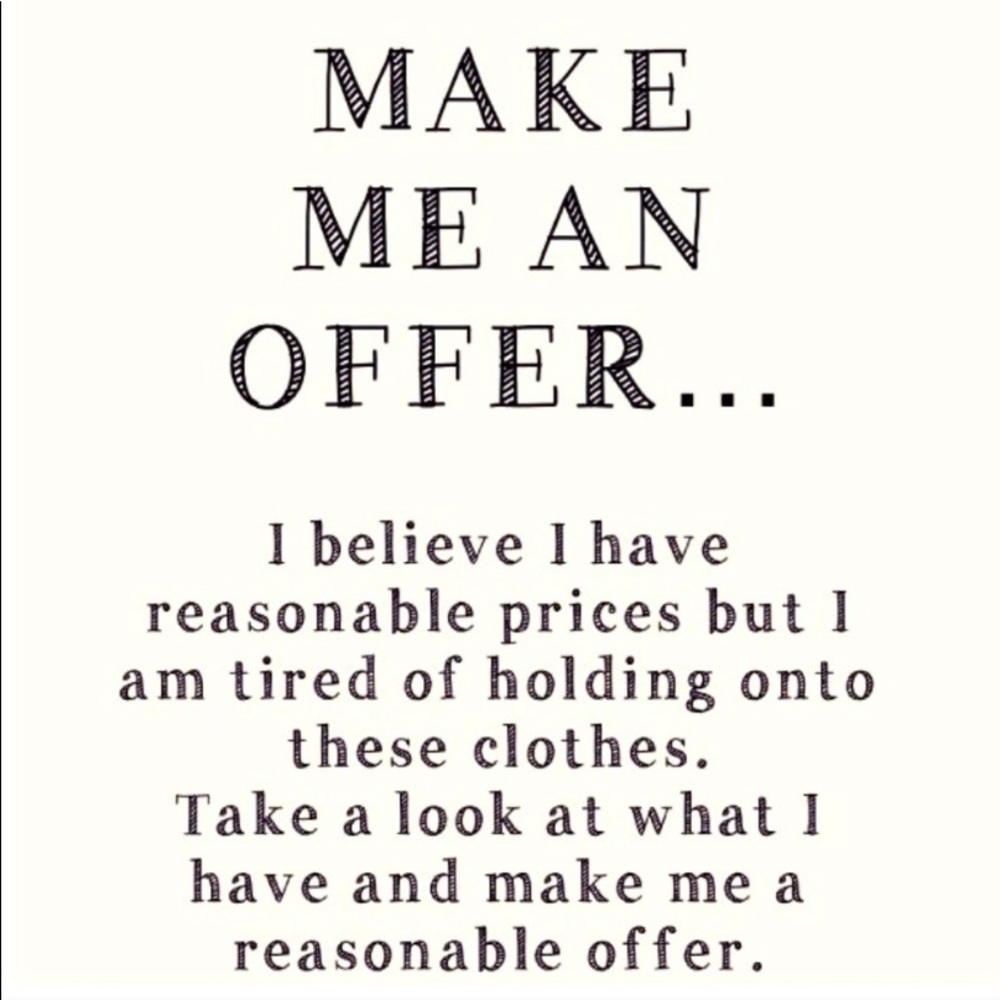 Don’t like the price? Send me an offer